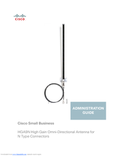 Cisco HGA9N - Small Business HighGain Omni-Directional Antenna Administration Manual