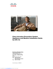 Cisco AIP SSM-40 Installation Manual