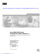 Cisco DS-X9530-SF1-K9 - Supervisor-1 Module - Control Processor Configuration Manual