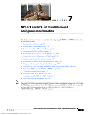 Cisco NPE-G2 - Network Processing Engine G2 Installation And  Configuration Information