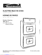 Kenmore 790.4061 Series Use And Care Manual