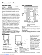 KitchenAid KUIC15NLX Product Dimensions