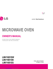 LG LMV1681SW Owner's Manual