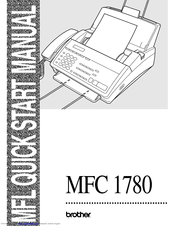 Brother MFC 1780 - B/W Inkjet Printer Quick Setup Manual