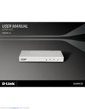 D-Link KVM-410 - Single Port KVM Switch User Manual