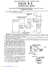 FIELD CONTROLS 1575700 Installation Instructions