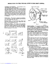 FIELD CONTROLS 1984600 Instructions