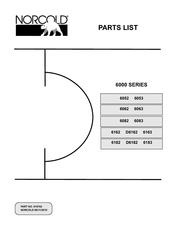 NORCOLD 6000 Series Parts List