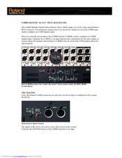 Roland S-4000S Quick Start Manual