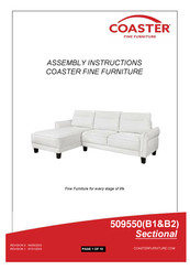 Coaster Caspian 509550 Assembly Instructions Manual