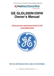 GE GLDL500N15WW Owner's Manual