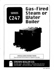Crown Boiler C247 Series Installation Instructions Manual