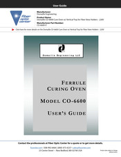DOMAILLE ENGINEERING CO-6600 User Manual