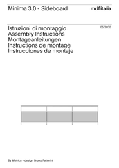 MDF Italia Minima 3.0 Assembly Instructions Manual