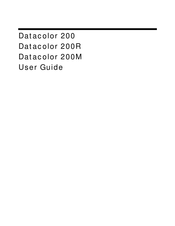Datacolor 200 User Manual