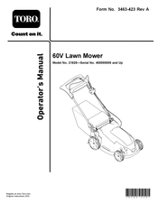 Toro 21625 Operator's Manual