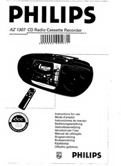Philips AZ1307 Instructions For Use Manual