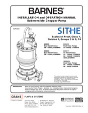 Crane Barnes SITHE 4XSCD Installation And Operation Manual