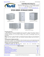 Vestil STOR-66-G-W-1RH-WD Manual