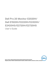 Dell E2720H User Manual