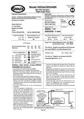 Sioux Tools 5055AM6 Operator Instructions Manual