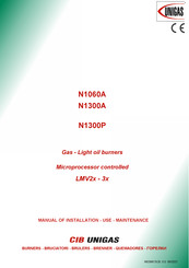 CIB UNIGAS N1300A Manual Of Installation - Use - Maintenance