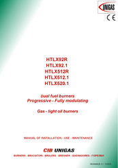 CIB UNIGAS HTLX92R Manual Of Installation - Use - Maintenance