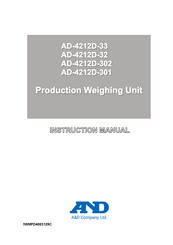 A&D AD-4212D-32 Instruction Manual