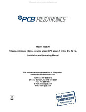 PCB Piezotronics ICP 356B20 Installation And Operating Manual