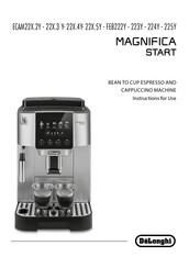 DeLonghi MAGNIFICA START FEB223 Series Instructions For Use Manual