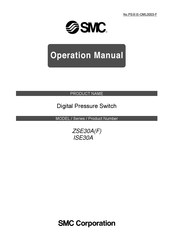 SMC Networks ZSE30A series Operation Manual