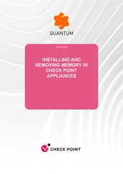 Check Point Quantum LightSpeed Appliance QLS650 Installing And Removing Memory