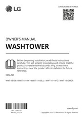 LG WWT-1910B Owner's Manual