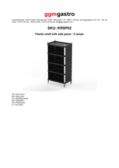 Ggm Gastro KRSP02 Product Manual