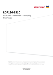 ViewSonic LDP136-151C User Manual