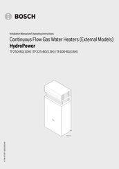 Bosch HydroPower TF400-8G(16H) Installation Manual And Operating Instructions