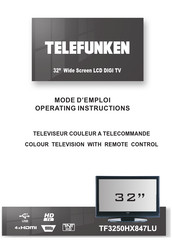Telefunken TF3250HX847LU Operating Instructions Manual