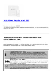 AURATON Aquila mini SET Instruction Manual