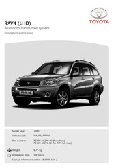 Toyota PZ409-00290-00 Installation Instructions Manual