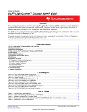 Texas Instruments DLP LightCrafter Display 230NP EVM User Manual