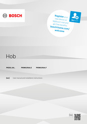 Bosch PKE61 AA Series User Manual And Installation Instructions