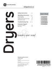 GE GTD40GBMR Owner's Manual