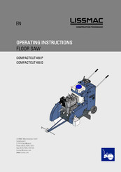 Lissmac COMPACTCUT 450 P Operating Instructions Manual