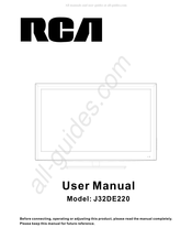 RCA J32DE220 User Manual