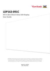 ViewSonic LDP163-091C User Manual