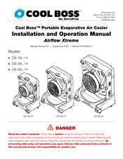 BendPak Cool Boss CB-28H Installation And Operation Manual