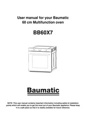 Baumatic BB60X7 User Manual
