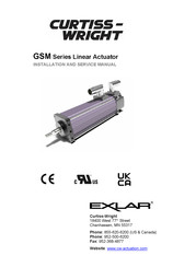 Curtiss-Wright EXLAR GSM Series Installation And Service Manual