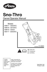 Ariens Sno-Thro 938019 Owner's/Operator's Manual