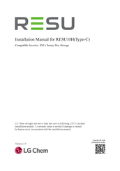 LG Chem RESU10H-C Installation Manual